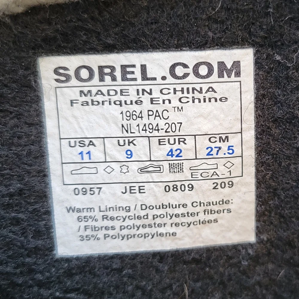 Sorel 1964 Pac Purple White Plaid Leather Sherpa Pile Winter Snow Duck Boots‎